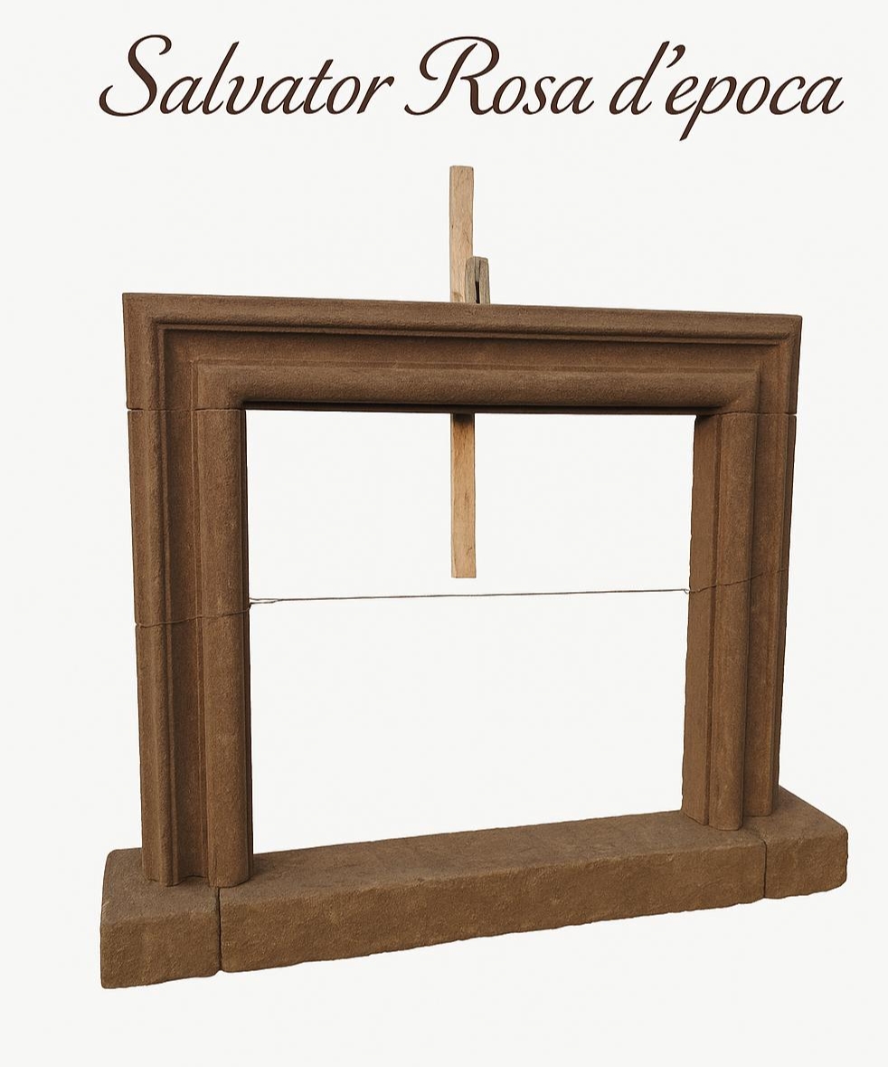 Salvator Rosa in pietra peperino - pronta consegna